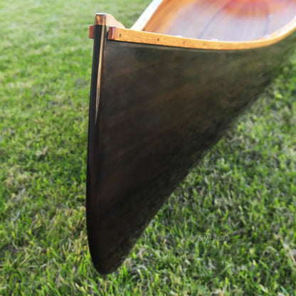 Wooden Canoe Dark Stained Finish 18 ft