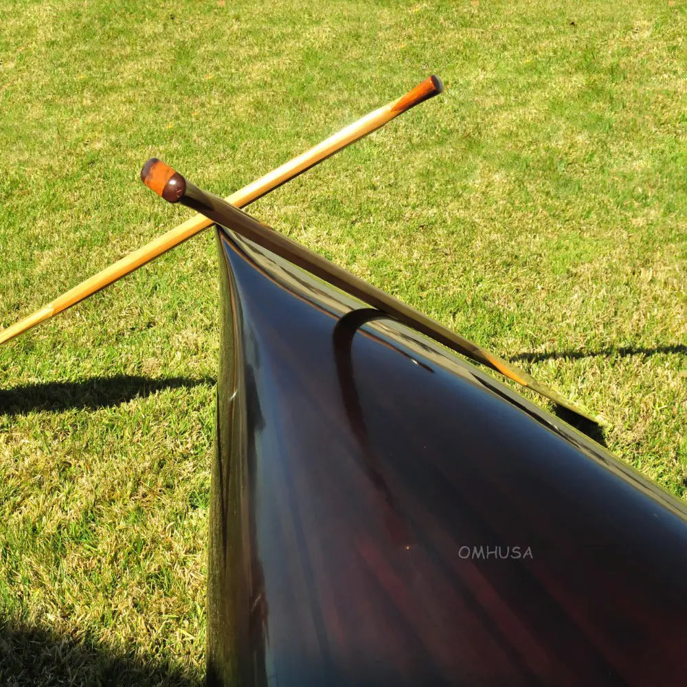 Wooden Canoe Dark Stained Finish 18 ft