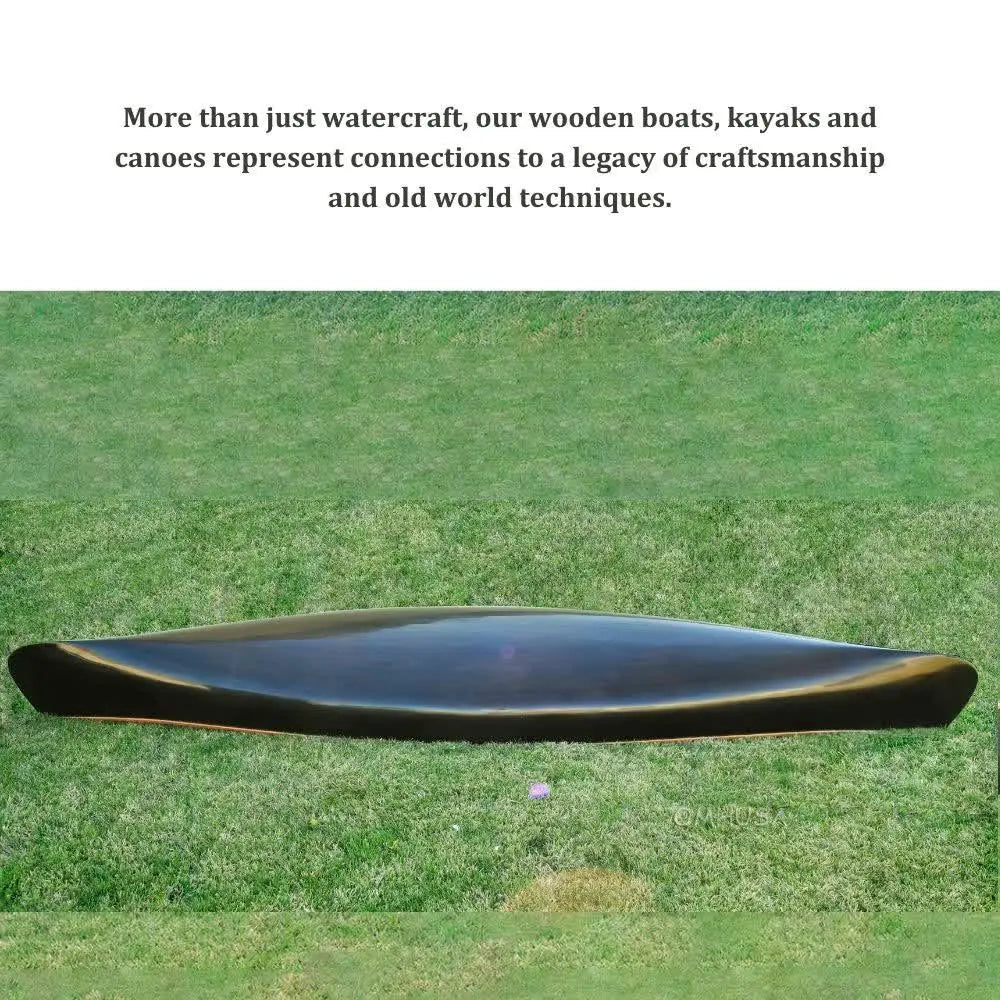 Wooden Canoe Dark Stained Finish 18 ft