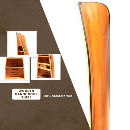 Wooden Canoe Book Shelf