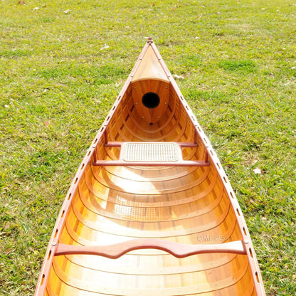 Wooden Canoe With Ribs Curved Bow 12 ft