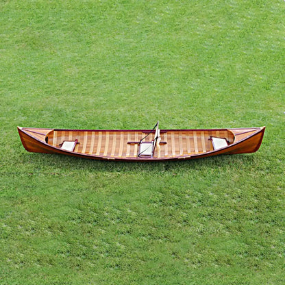 Traditional Wooden Canoe With Ribs