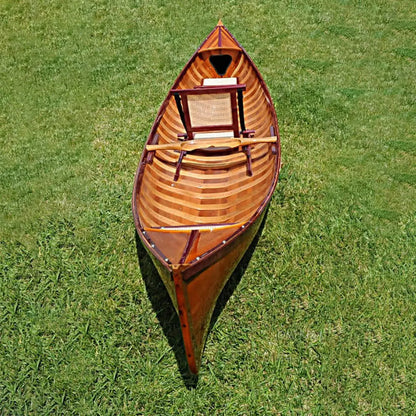 Traditional Wooden Canoe With Ribs