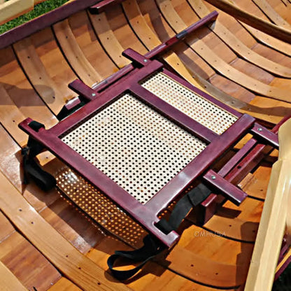 Traditional Wooden Canoe With Ribs