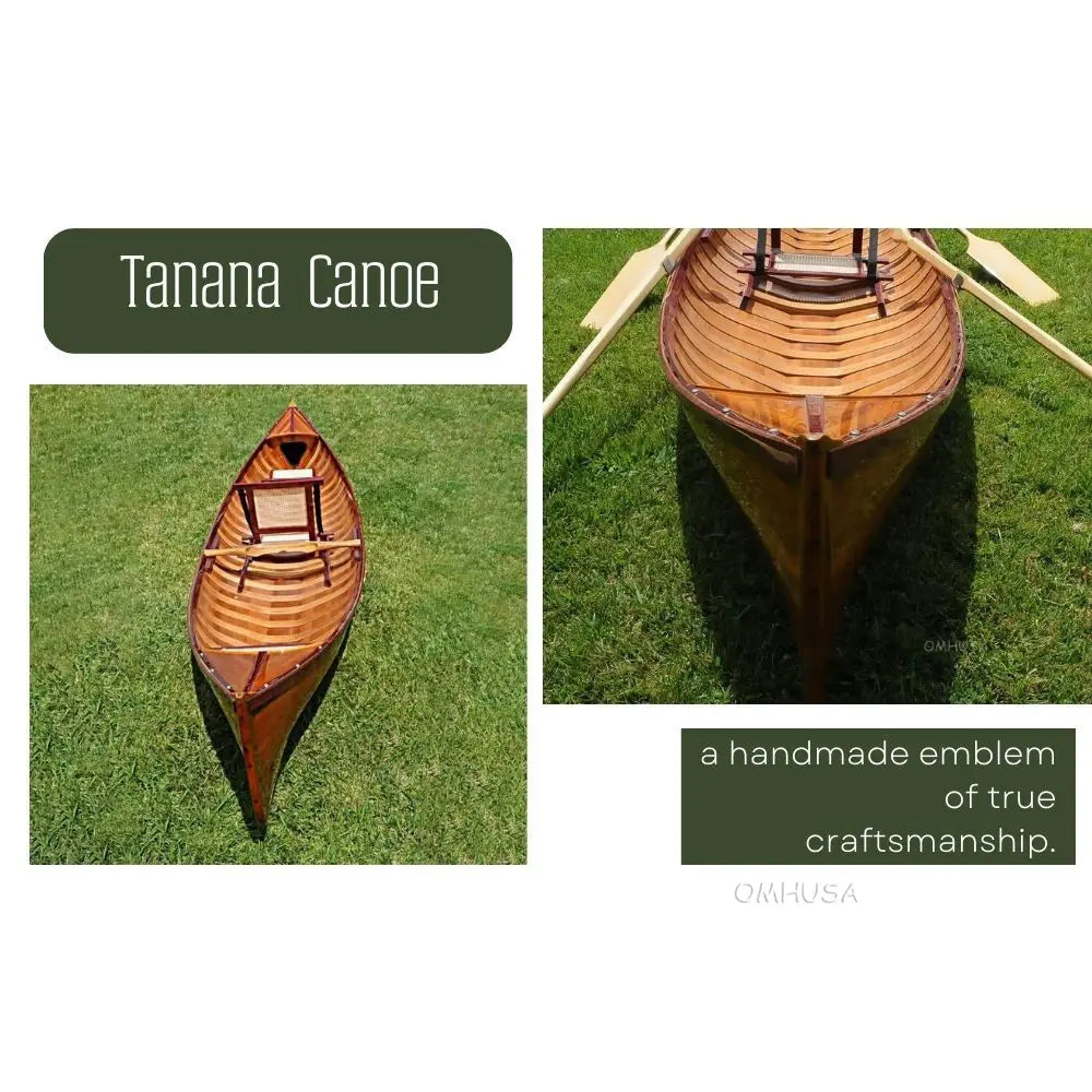 Traditional Wooden Canoe With Ribs