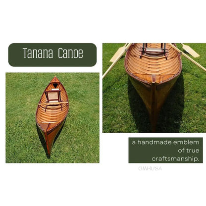 Traditional Wooden Canoe With Ribs
