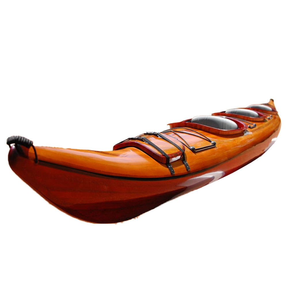 Triple Three-Person 3-Seater Family Wooden Kayak 20ft