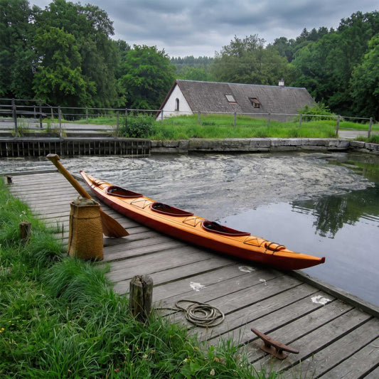 Triple Three-Person 3-Seater Family Wooden Kayak 20ft
