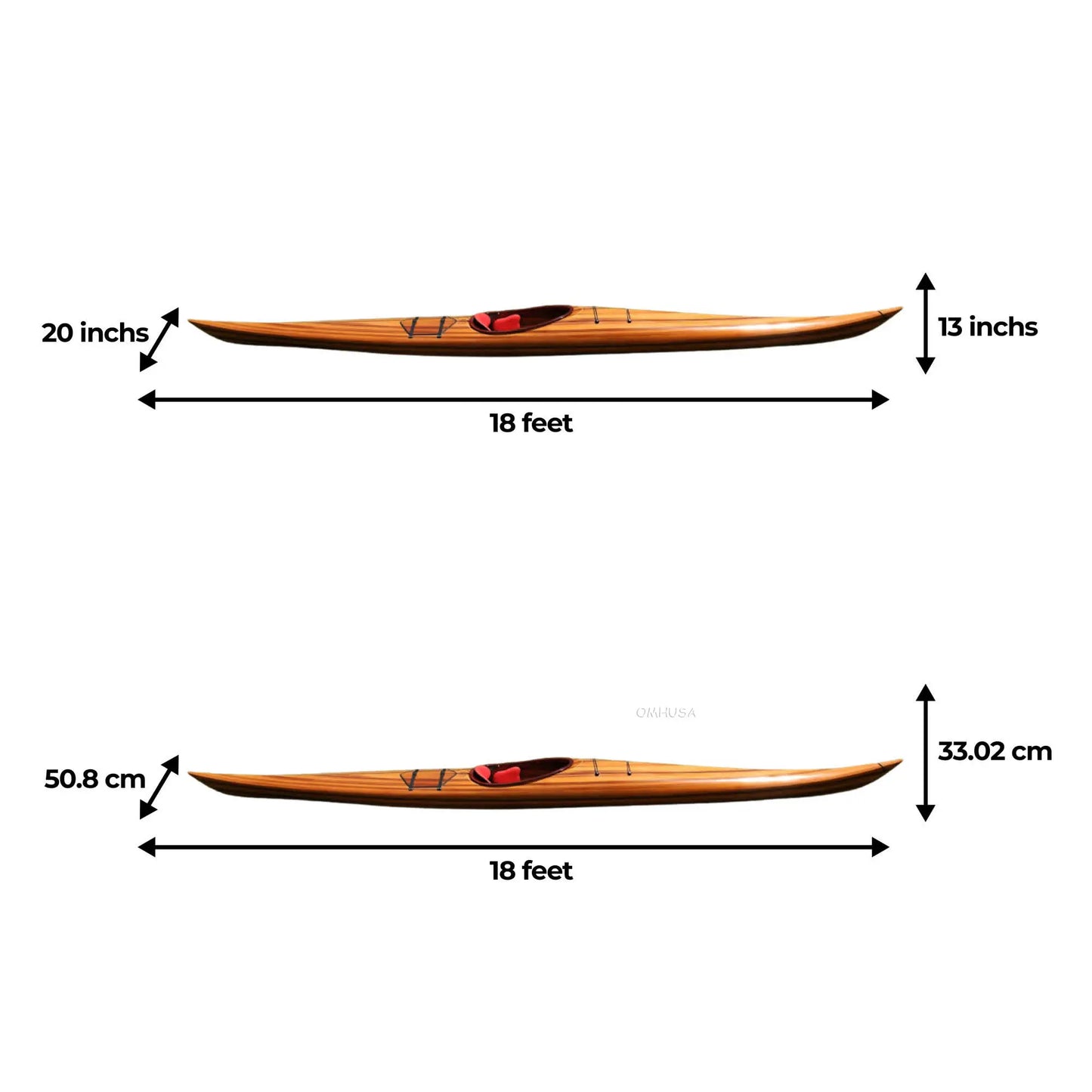 Hudson Wooden Kayak 18