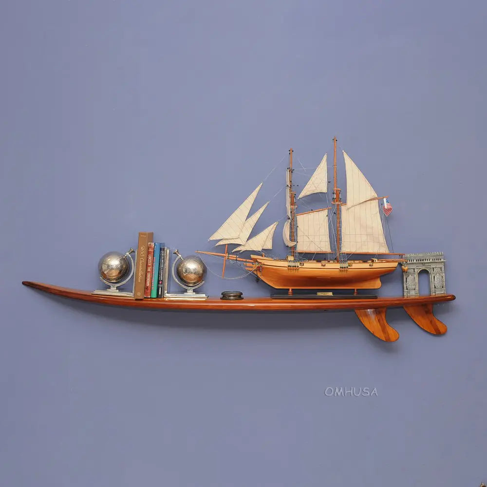 Half-Surfboard Shelf