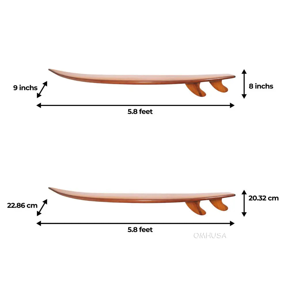 Half-Surfboard Shelf