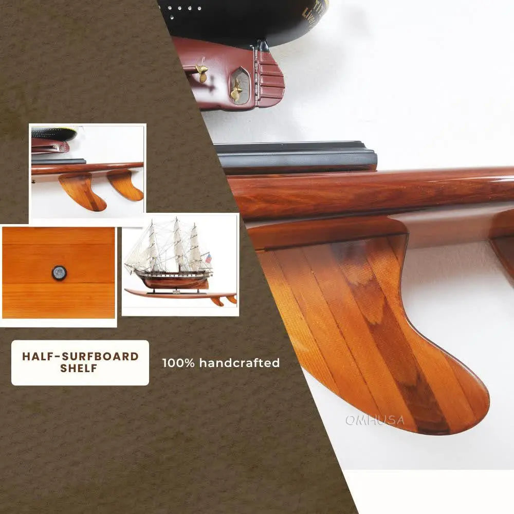 Half-Surfboard Shelf