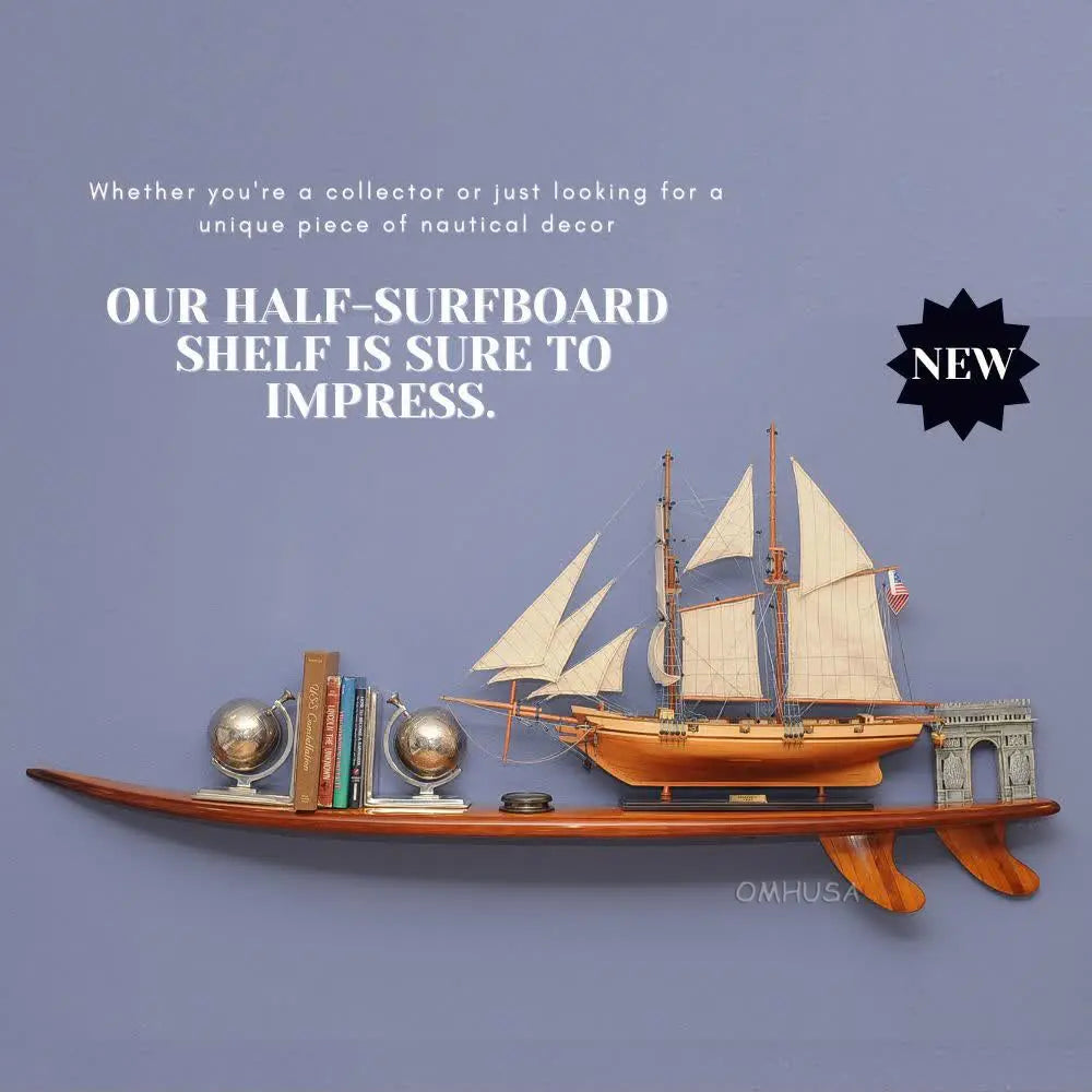 Half-Surfboard Shelf