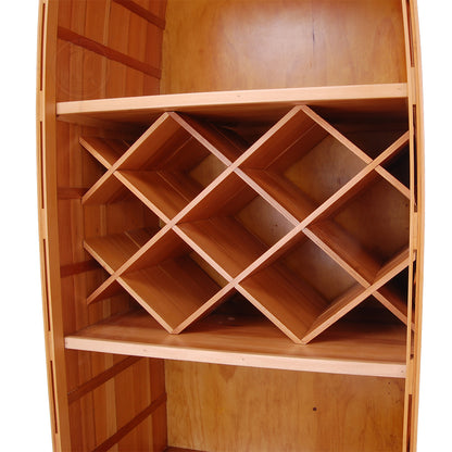 Canoe Wine Shelf New 5ft Tall