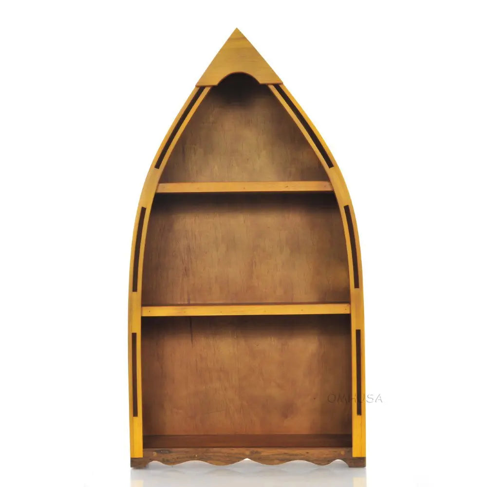 Wooden Canoe Book Shelf Small