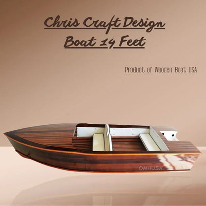 Chris Craft Design Classic Wooden Runabout Boat 14.5 Foot - Custom Build Deposit