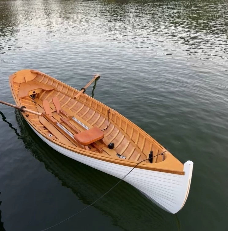 12' Wooden Whitehall Rowboat with Gelcoat reinforcement