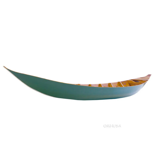 Asie du Sud-Est Bateau Sampan Vert sarcelle en bas Thuyen Ba La Tam Ban