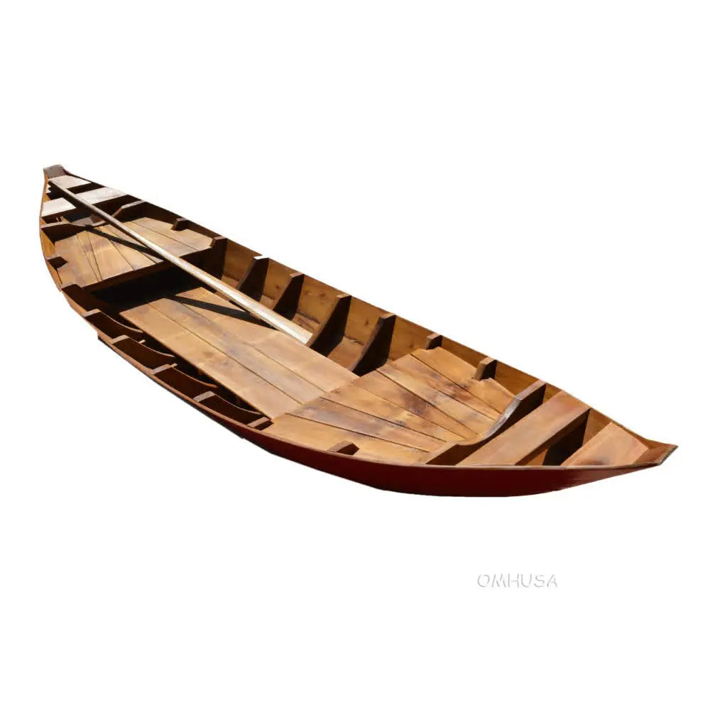 South East Asia Sampan Boat Teal Bottom Thuyen Ba La Tam Ban
