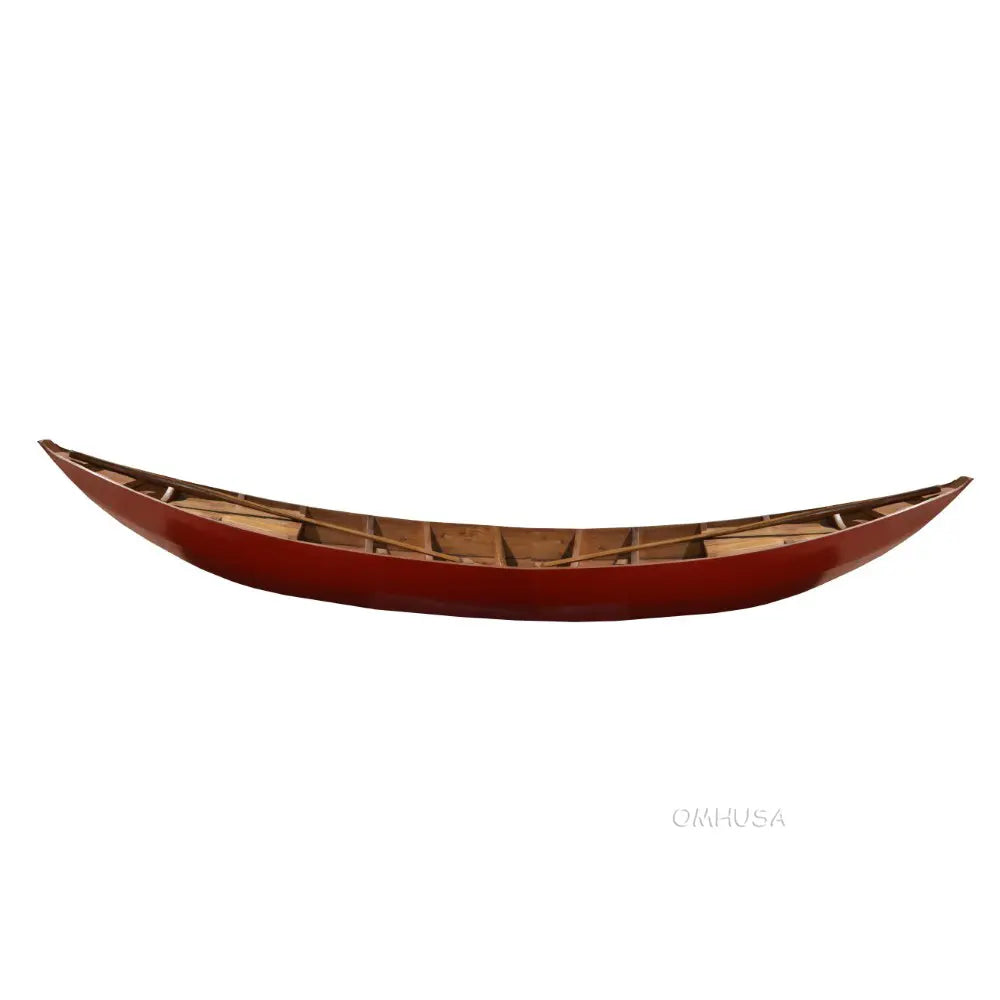 South East Asia Sampan Boat Red Bottom Thuyen Ba La Tam Ban