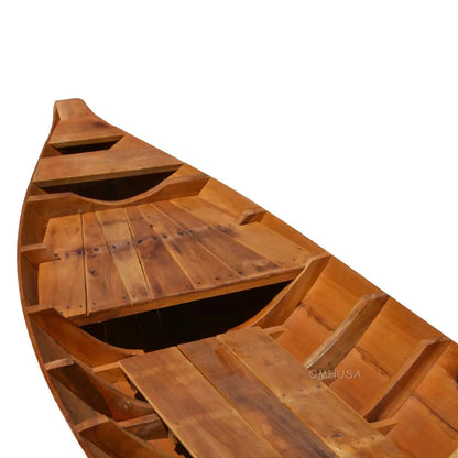 South East Asia Sampan Boat Red Bottom Thuyen Ba La Tam Ban