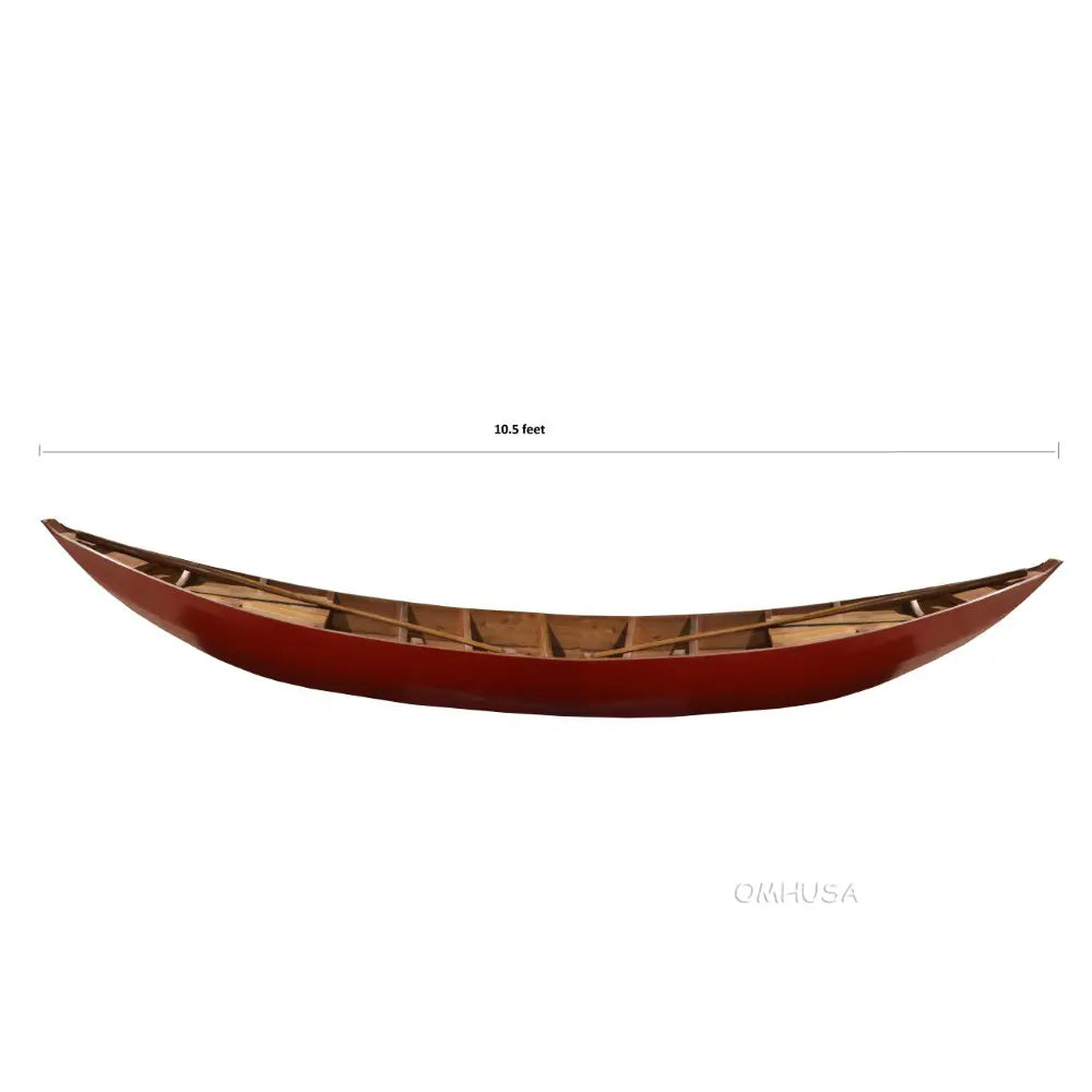 South East Asia Sampan Boat Red Bottom Thuyen Ba La Tam Ban