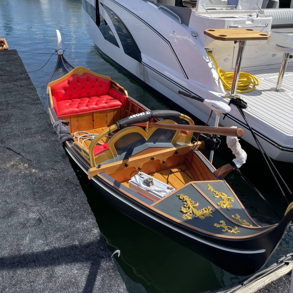 Venetian Gondola Wooden Boat 15ft