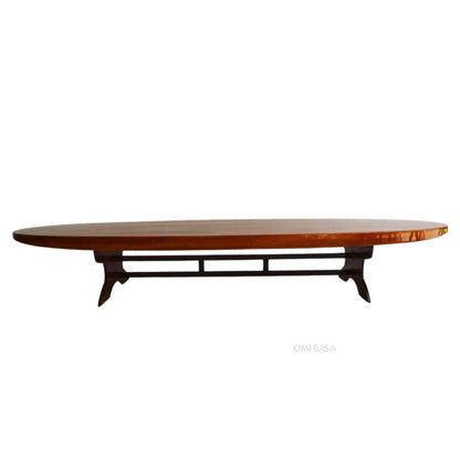 Wooden Single Paddle Board Coffe Table 18.5 Inches tall