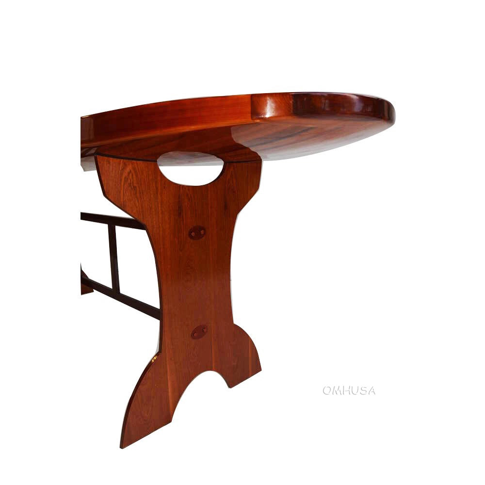 Wooden Single Paddle Board Bar Table 39.4 Inches Tall