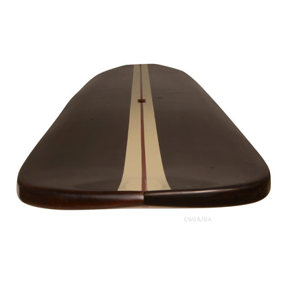 Paddle Board in Dark Painted Wood 11ft with 1 fin