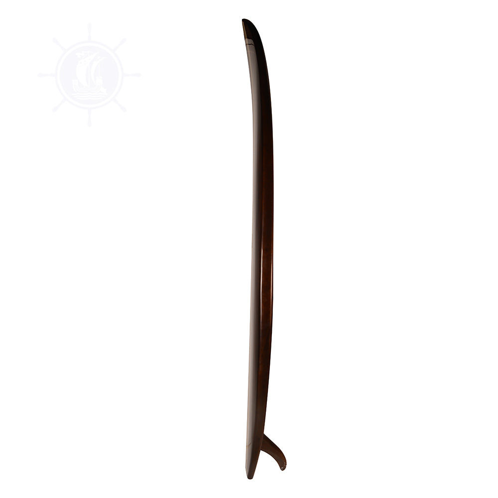 Paddle Board in Dark Painted Wood 11ft with 1 fin
