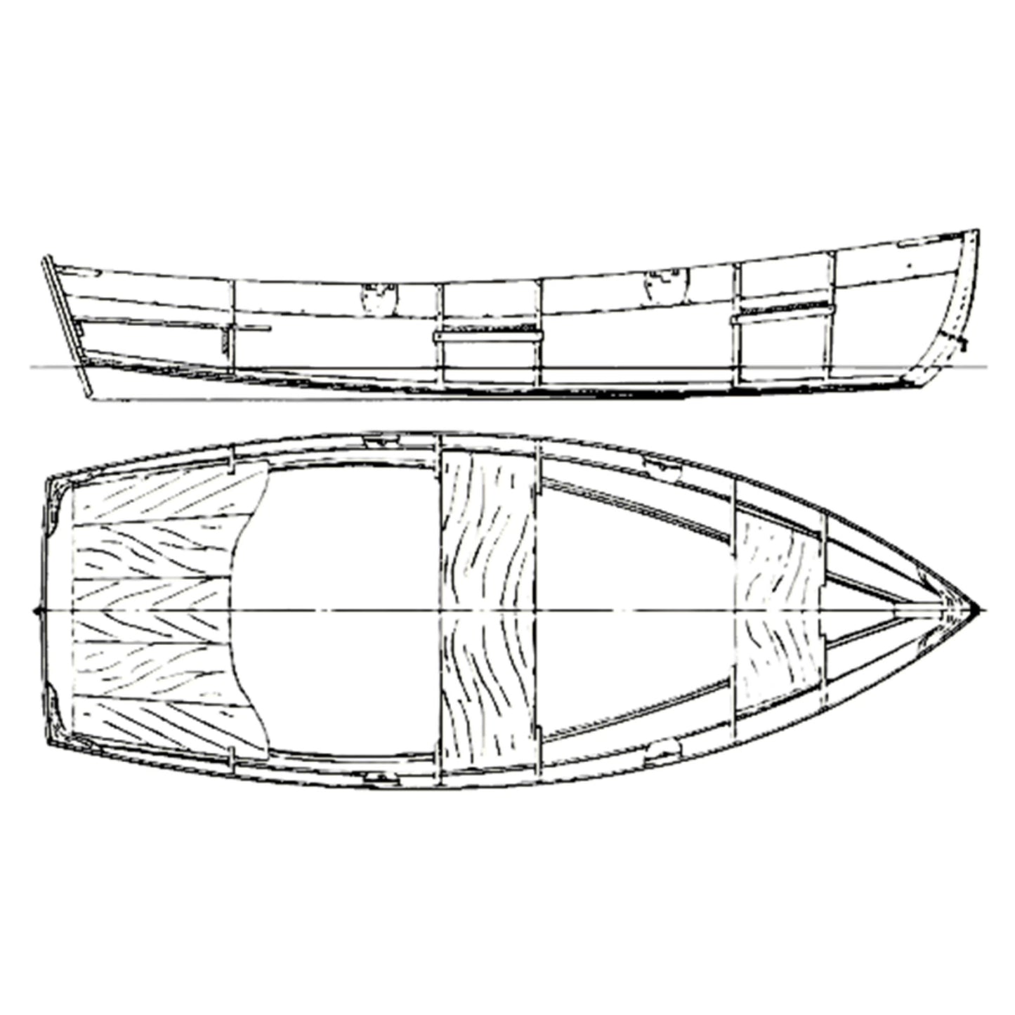 Atkin CARRYME 9ft Custom Built Boat, Wood/Composite