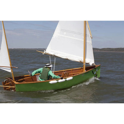 Goat Island Skiff Sailing Dinghy 15.5 Ft Custom Built Wooden Boat