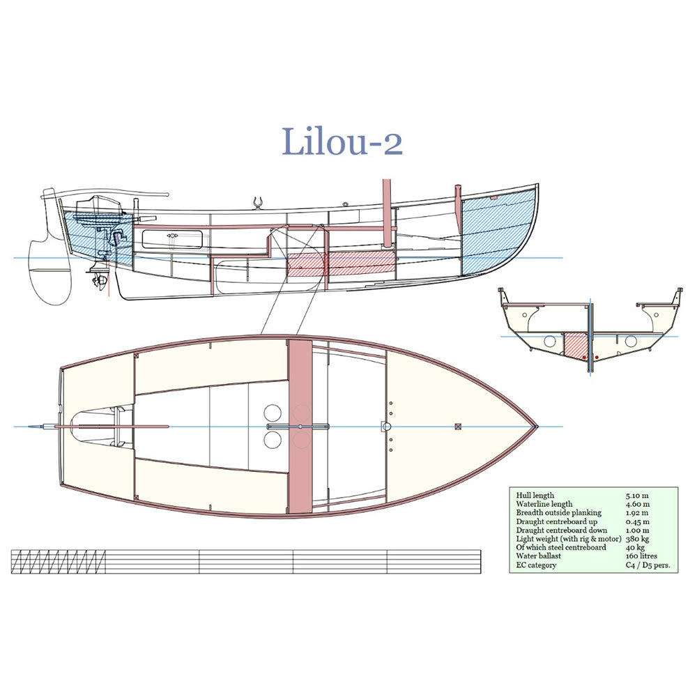 Lilou 2 16ft Custom Built Wooden Boat