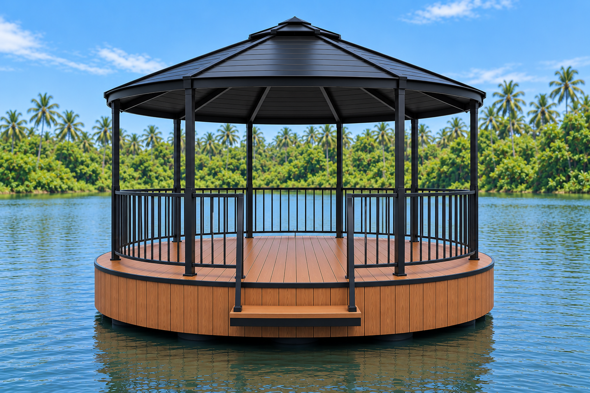 Gazébo flottant circulaire
