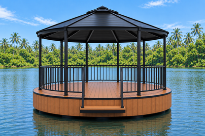 Gazébo flottant circulaire