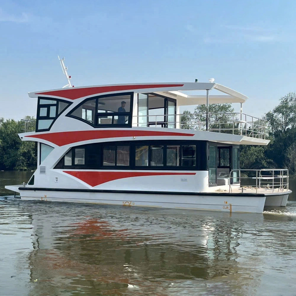 HOUSEBOAT 41ft Custom Build & Factory Visit with Luxury Travel Experience