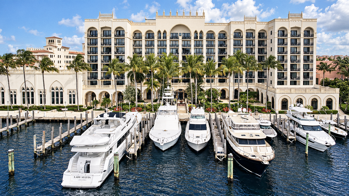 A quiet focal point, framed by the marina.