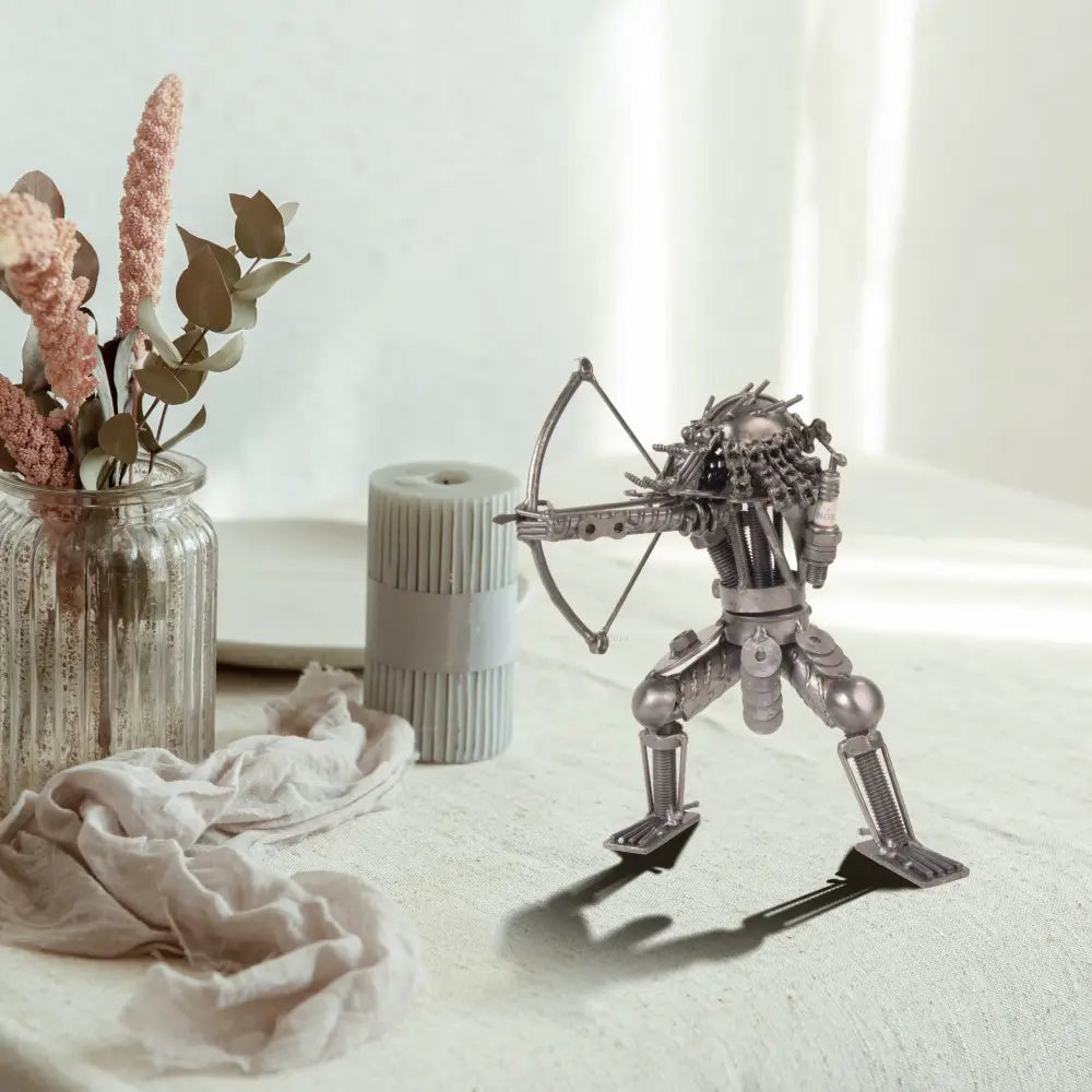 Metal Predator with Bow & Arrow