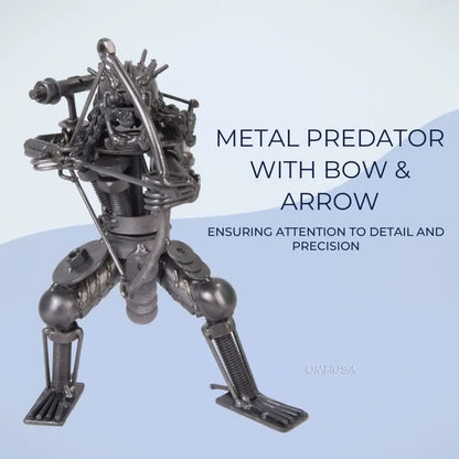 Metal Predator with Bow & Arrow