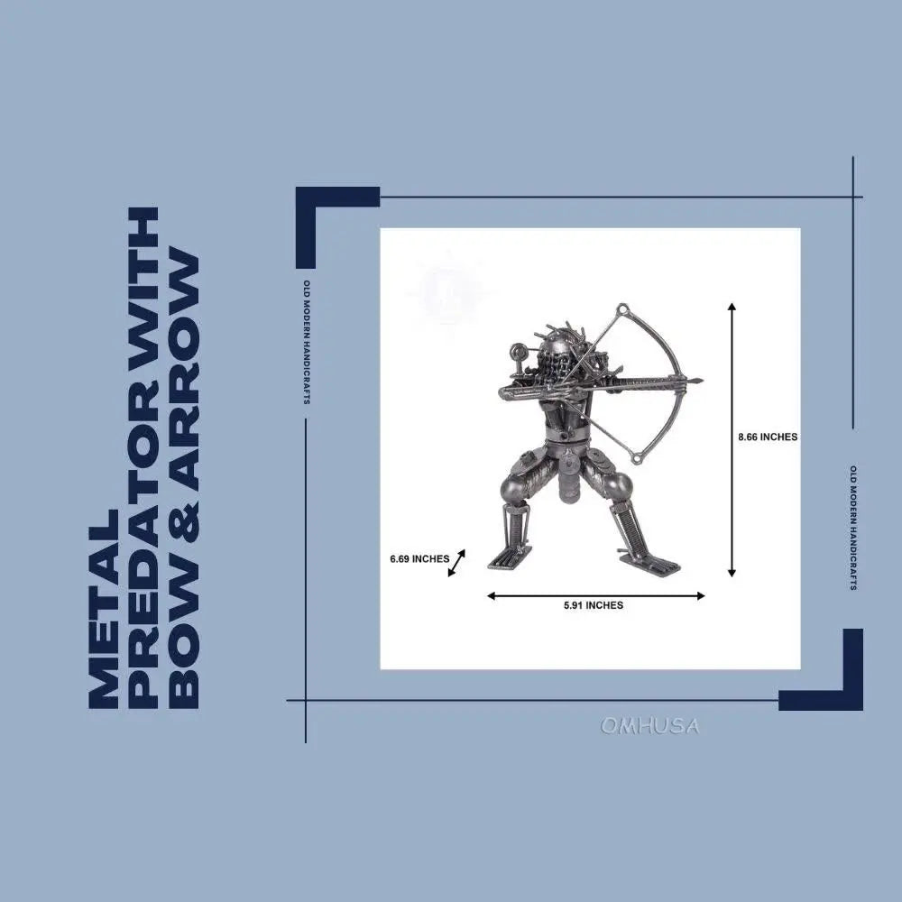 Metal Predator with Bow & Arrow