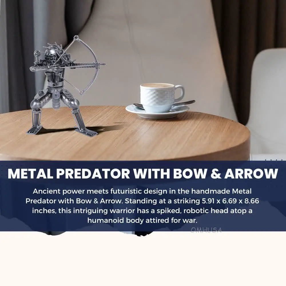 Metal Predator with Bow & Arrow