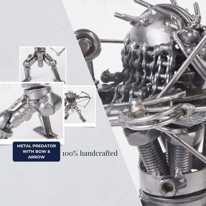 Metal Predator with Bow & Arrow
