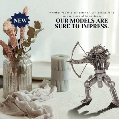 Metal Predator with Bow & Arrow