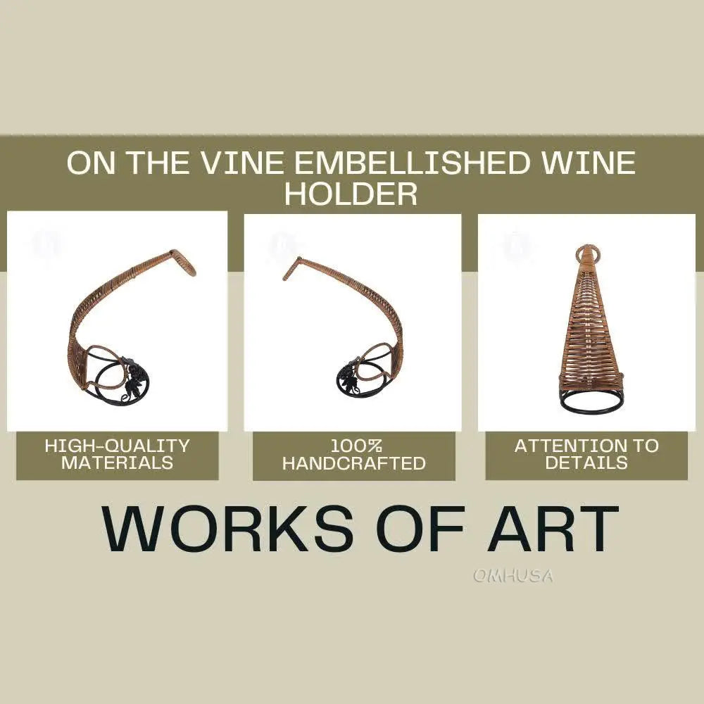 On the Vine Embellished Wine Holder