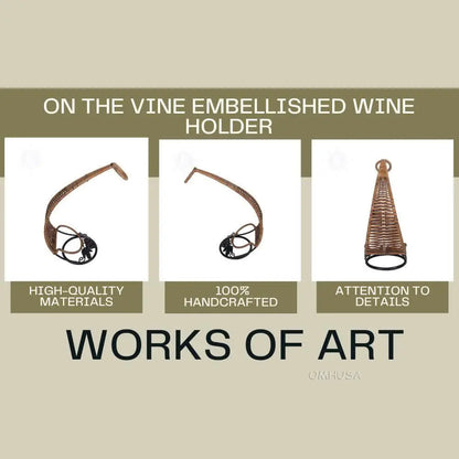On the Vine Embellished Wine Holder