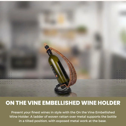 On the Vine Embellished Wine Holder