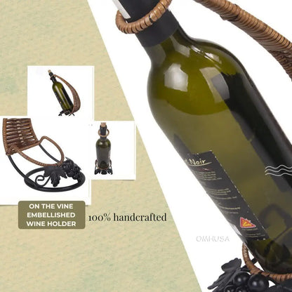 On the Vine Embellished Wine Holder