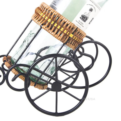 Asian Style Rickshaw Puller Wine Holder