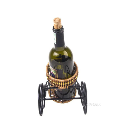 Asian Style Rickshaw Puller Wine Holder